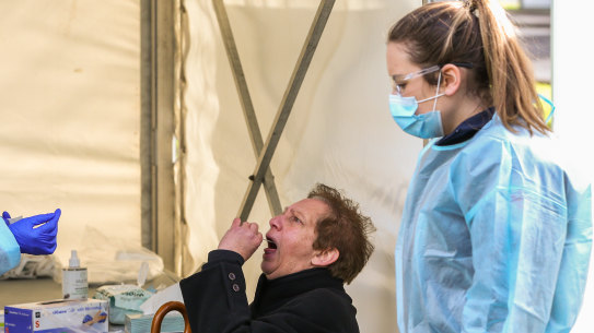 Older people yet to receive their third vaccine dose are the hardest-hit by the Omicron variant.