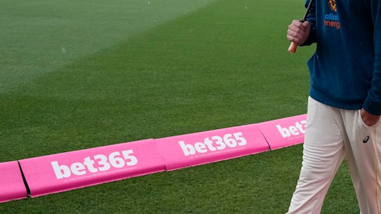 Bet365 has adorned boundary signage for Test matches since 2012.