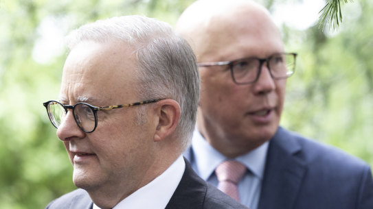 Anthony Albanese and Peter Dutton are  both on the old pension scheme.