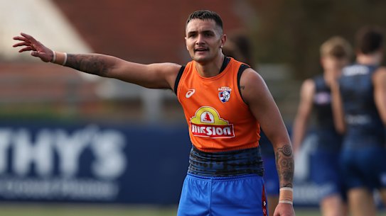 New home: Jamarra Ugle-Hagan appears to have played his last game for the Western Bulldogs.