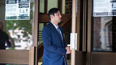 Blake Davis outside the Darlinghurst Supreme Court on Tuesday.