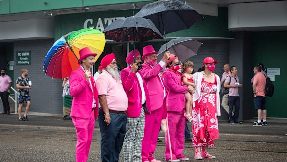 Fans at the cricket. 