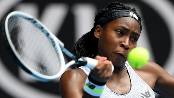 American teenager Coco Gauff.