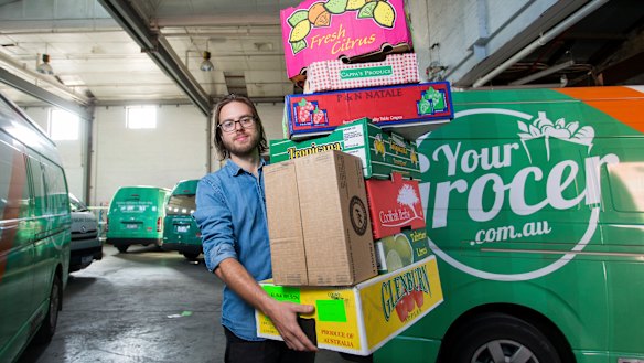 YourGrocer owner Morgan Ranieri. The coronavirus is increasing sales for some retailers.