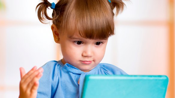 By the age of four, most youngsters are already "self-sufficient" on a tablet or mobile phone.