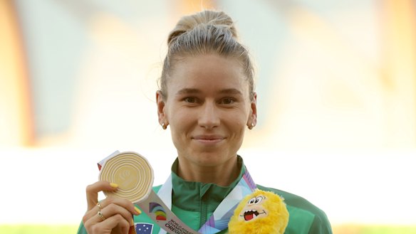 A country girl no more, Eleanor Patterson won gold in Eugene, Oregon, at the World Athletics Championships.  