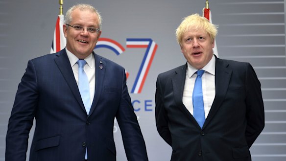 Prime Minister Scott Morrison has said publicly that he was asked to speak at the climate summit by British Prime Minister Boris Johnson.