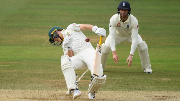 Jofra Archer floors Marnus Labuschagne on the last day of the Lord’s Test in 2019.