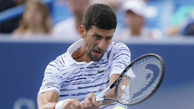 Upset loss: Novak Djokovic.