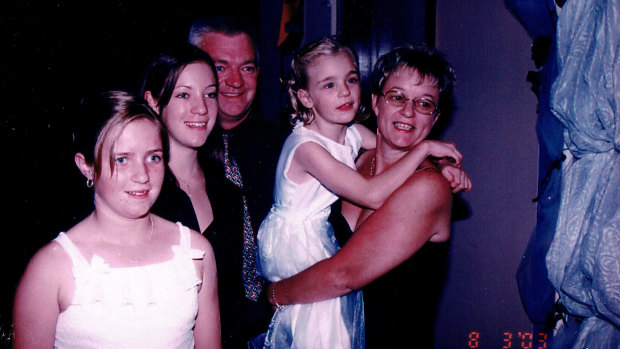 From left to right: Carlie, Chloe, Maurice, Lisa and Rhonda Higgins.