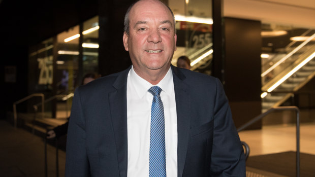 Liberal MP for Wagga Wagga Daryl Maguire outside ICAC. 