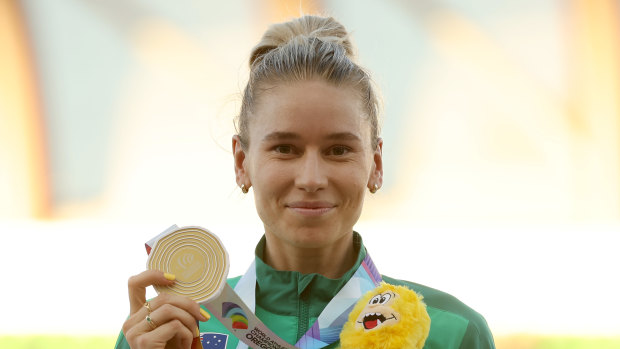 A country girl no more, Eleanor Patterson won gold in Eugene, Oregon, at the World Athletics Championships.  