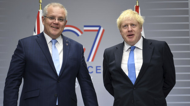 Prime Minister Scott Morrison has said publicly that he was asked to speak at the climate summit by British Prime Minister Boris Johnson.