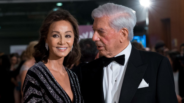 Vargas Llosa with his second wife, Isabel Preysler. The unexpected end of his first marriage strained many old friendships.
