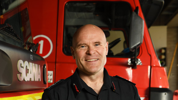 Outgoing Metropolitan Fire Brigade chief Dan Stephens, pictured last June after accepting the role.