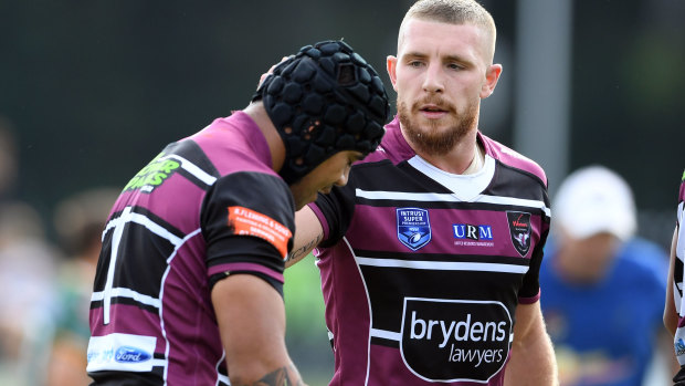 Jackson Hastings turns out for Blacktown Workers Sea Eagles against the Wyong Roos.