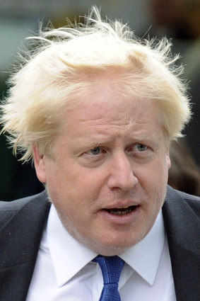 Hair apparent ... Boris Johnson. 