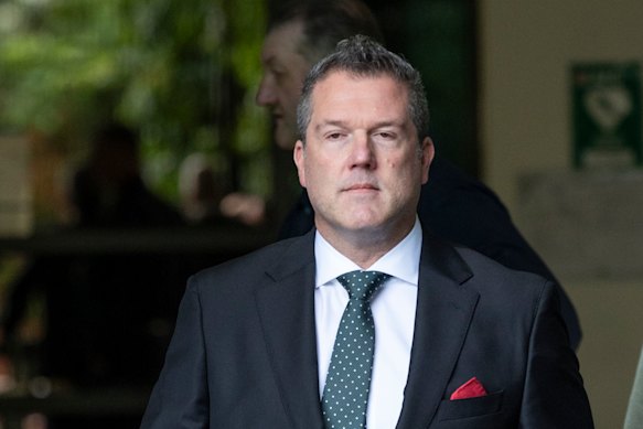 Dr Chris Webster outside court on Wednesday.