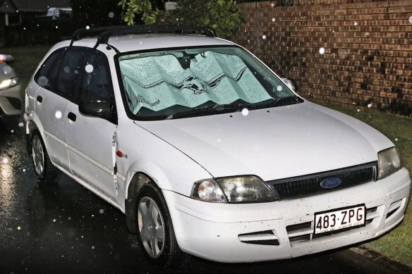 Police were appealing to the public for information regarding a white Ford Laser. 