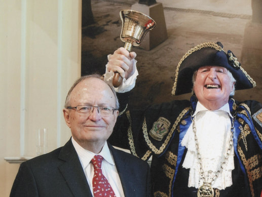 John Mant elected to the City of Sydney Council with the town crier, 2012.