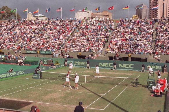 Australia v Czech Republic in the Davis Cup.