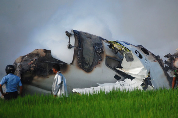 Twenty-one people died in the Garuda Airlines Flight 200 plane crash near Yogyakarta airport in 2007.