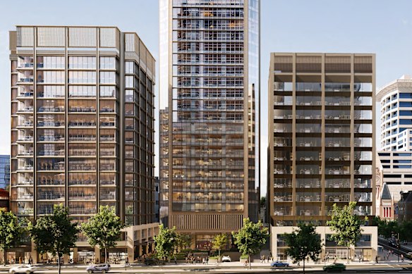 Artist's impression of the $240 million development at St Martins Centre.