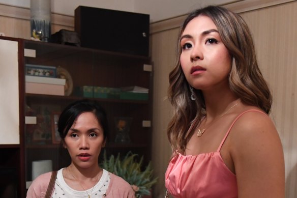 As well as the eye-popping real-estate, Aina Dumlao (left, with Susana Downes) was impressed with the input the Filipino actors had in shaping the script.