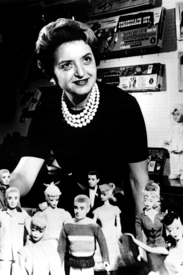 Ruth Handler, creator of the Barbie doll, who made her first controversial appearance in 1959.