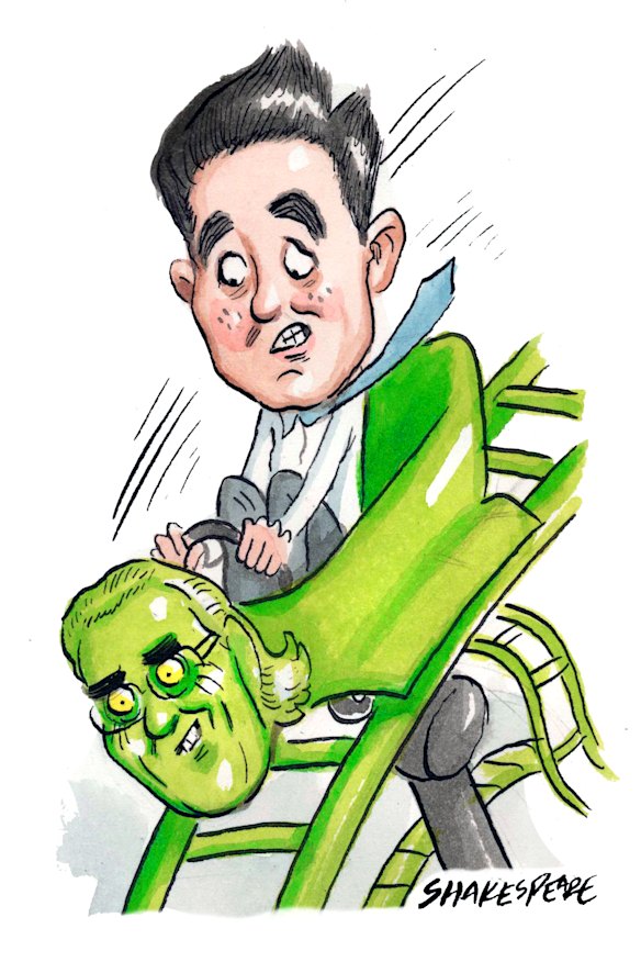 Clark Kirby is Graham Burke's choice to succeed him as Village Roadshow chief executive. Illustration: John Shakespeare