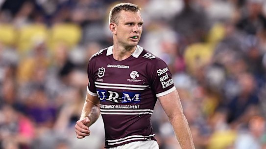 Manly fullback Tom Trbojevic.