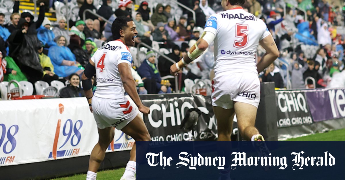 Dragons defy wind and rain to topple ladder-leading Raiders