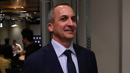 NRL chief executive Andrew Abdo fronted the players on Friday.