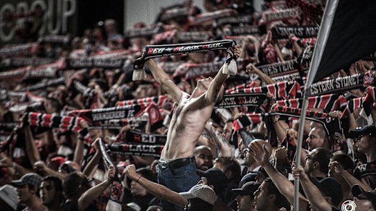 Western Sydney Wanderers fans put on a passionate display.