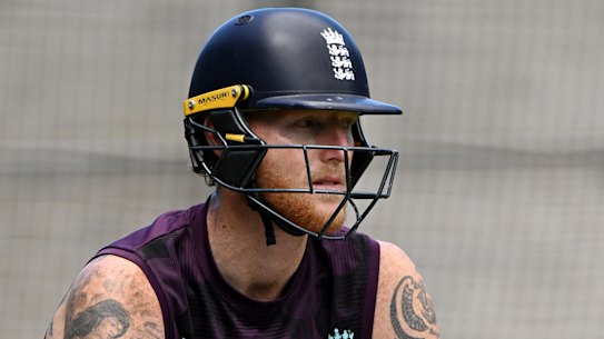 Ben Stokes at training on Tuesday.