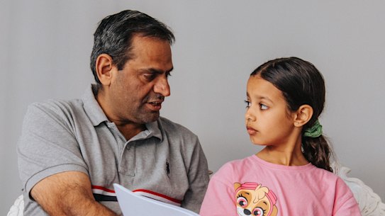 Nine-year-old Veera Kotecha sat the OC (Opportunity Class) test but wasn’t successful. 