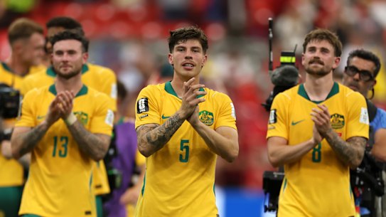 Aiden O’Neill, Jordan Bos and Connor Metcalfe all played a part in Australia’s World Cup win over Turkey. 