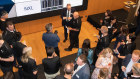 Nuix’s then-leadership rings the ASX bell for Nuix’s IPO in December 2020.