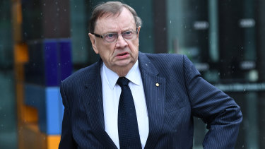 Harold Mitchell leaves court earlier this week. 