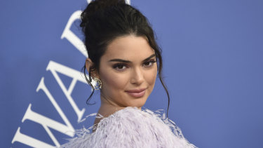 Kendall Jenner arrives at the CFDA Fashion Awards at the Brooklyn Museum on Monday, June 4, 2018, in New York.