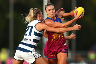 Brisbane’s Emily Bates comes in for plenty of attention.