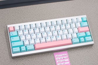 The keyboards come in different styles and colors.