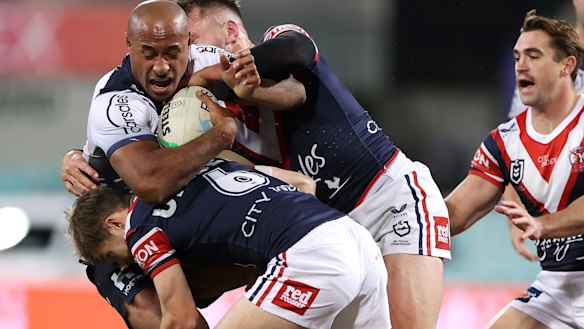 Melbourne’s Felise Kaufusi was found not guilty at the judiciary for elbowing Sam Walker.