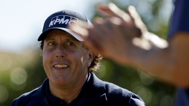 In the lead: Phil Mickelson.