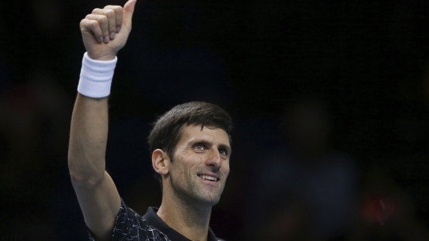 Back on top: Novak Djokovic.
