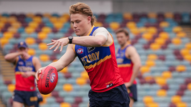 Levi Ashcroft is already training with the Brisbane Lions.