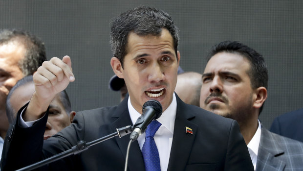 Opposition leader Juan Guaido, self-proclaimed interim president of Venezuela.