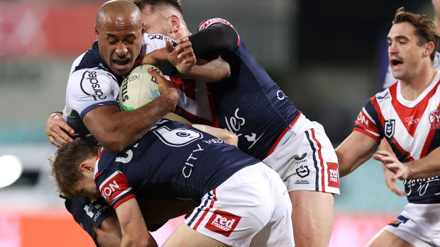Melbourne’s Felise Kaufusi was found not guilty at the judiciary for elbowing Sam Walker.