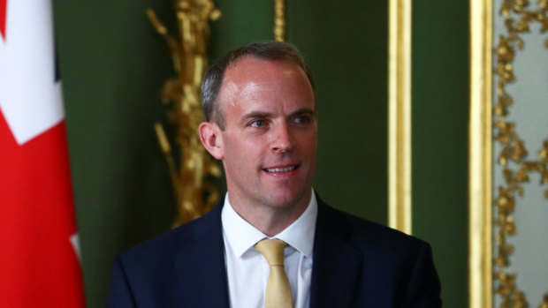 British Foreign Secretary Dominic Raab.