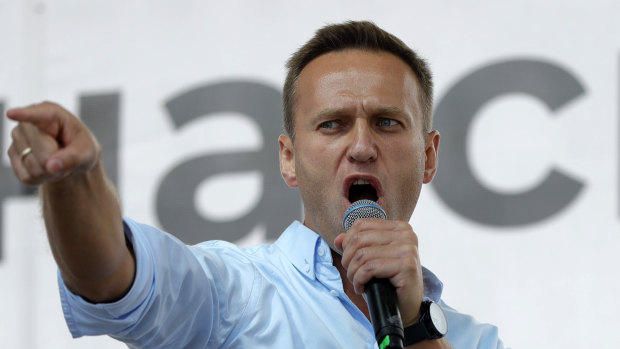 Alexei Navalny, pictured last year, has been a strident critic of Putin's Kremlin.